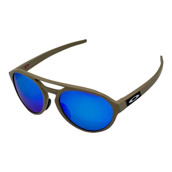 Oakley Forager Matte Terrain Tan Prizm Sapphire Polarized Lens Sunglasses - Picture 1 of 7